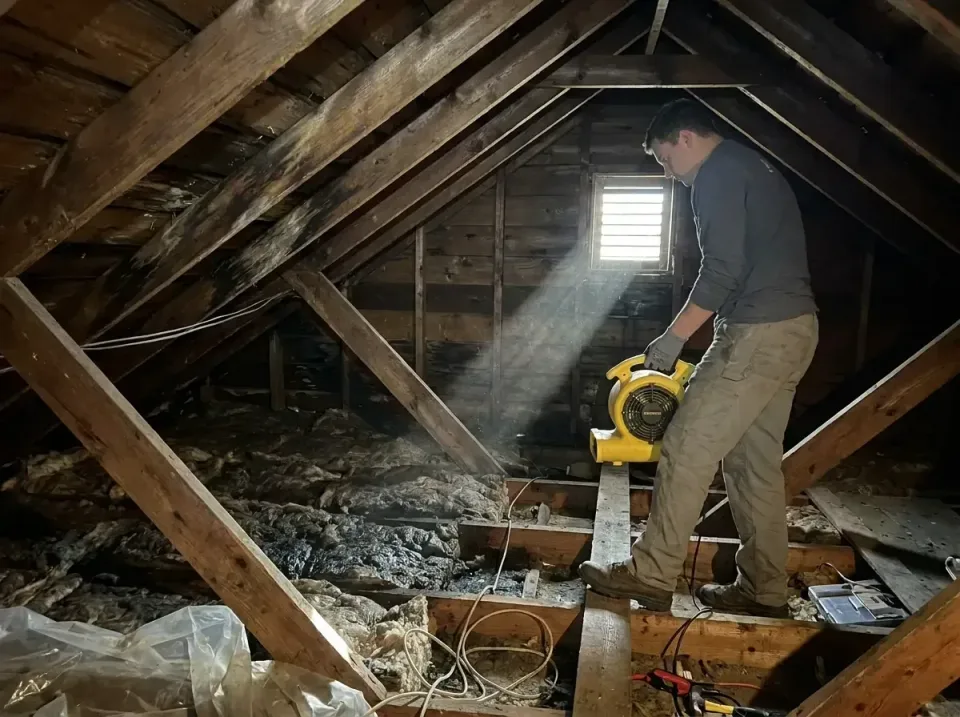 attic-water-damage-drying-proc-007 — frequently asked questions, Emergency Water Extraction & 24/7 Flood Response in Ramtown…